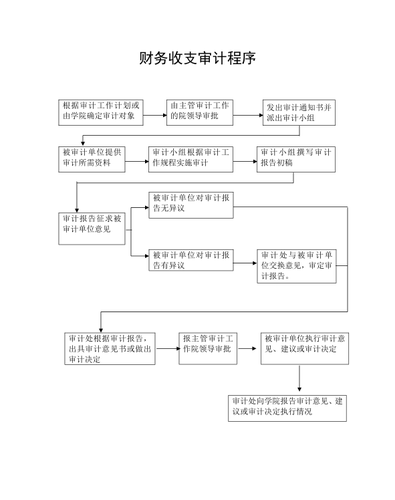 财务收支审计流程图