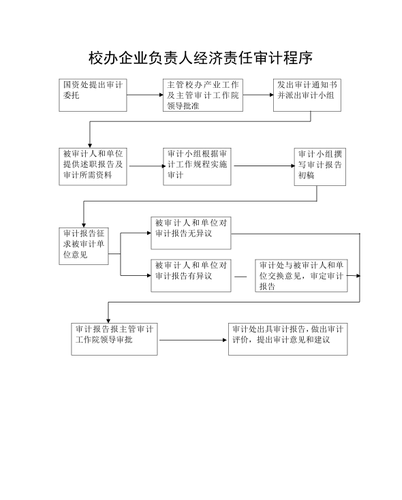 校办企业负责人经济责任审计程序